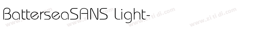 BatterseaSANS Light字体转换